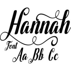 hannah font
