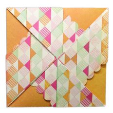 scallop pinwheel card wrap