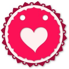 heart banners layered