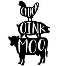 cluck oink moo