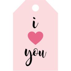 i heart you tag