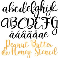 pn peanut butter and honey stencil