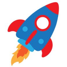 love you to the moon - rocket