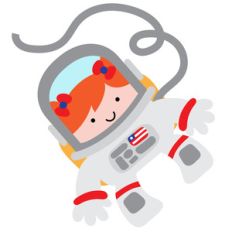 love you to the moon - girl astronaut