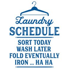 laundry schedule