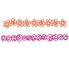 fresh floral repeating borders