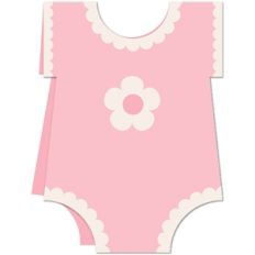 baby girl onesie card kit