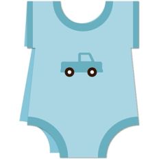 baby boy onesie card kit