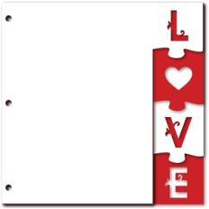love puzzle tabbed album