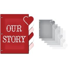 hearts tabbed album - book