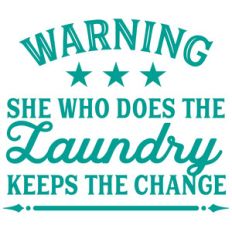 laundry warning sign