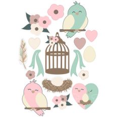 love bird sticker sheet