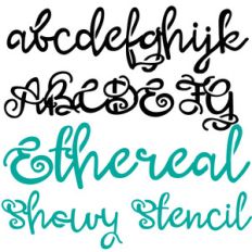 pn ethereal showy stencil