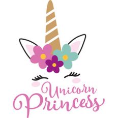 princess floral unicorn