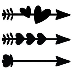 heart arrow set