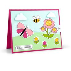 slider card butterfly
