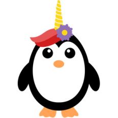 cute penguincorn