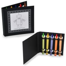 happy birthday coloring card - robot