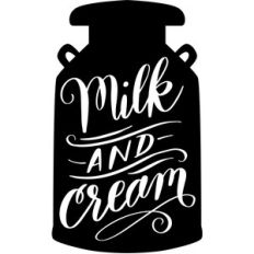 milk and cream