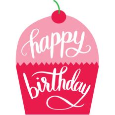 happy birthday cupcake