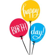 happy birthday balloons