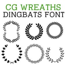 cg wreath dingbats