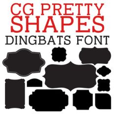 cg pretty shapes dingbats
