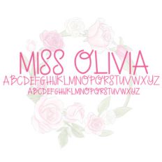miss olivia font