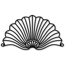 shell pediment flourish