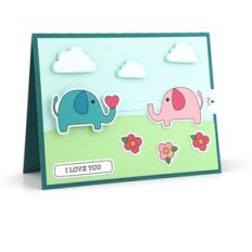 slider card elephants