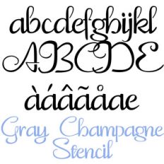 pn gray champagne stencil
