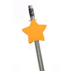 double sided pencil topper- star