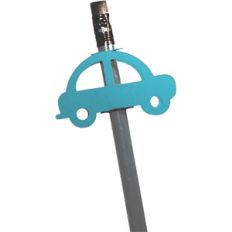double sided pencil topper- car