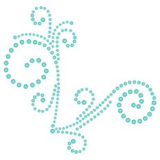fancy rhinestone scroll