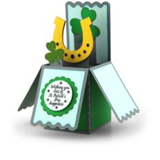 box card st. patrick's horse shoe