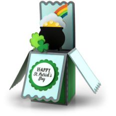 box card st. patrick's pot of gold