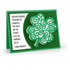 bobble card shamrock