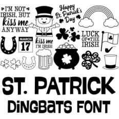 st. patrick dingbats font