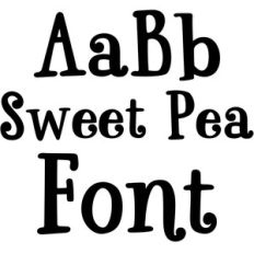 sweet pea font