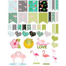 flamingo planner stickers