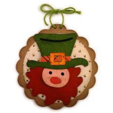 leprechaun disc ornament