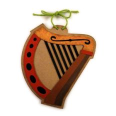 irish harp ornament