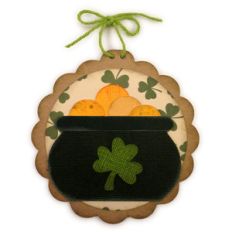 pot o gold disc ornament