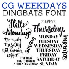 cg weekdays dingbats