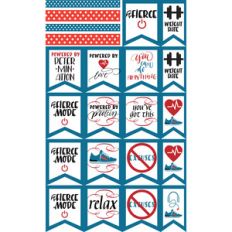 fierce fitness planner stickers