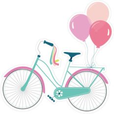 bike and balloons