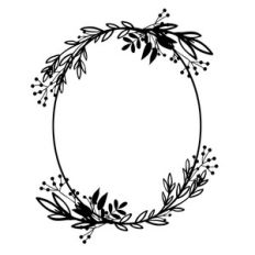 spring oval wreath