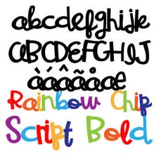 pn rainbow chip script bold