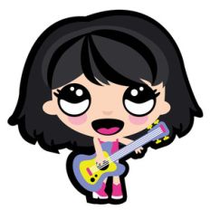 k pop - guitar girl