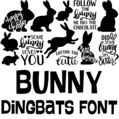 bunny dingbats font